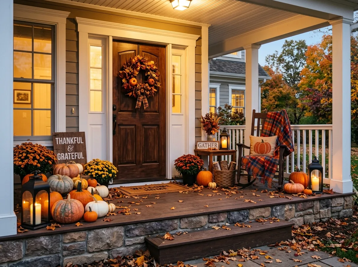 Front Porch Fall Decor for 10 thanksgiving decor ideas for a festive home